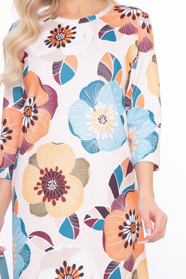 Платье "ЛайфСтайл" (цветы) П2908