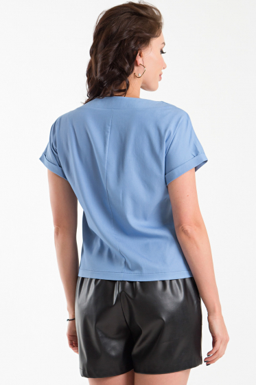 Блуза "Законченный образ" (джинс) Б1291-13